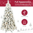 thumbnail image 5 of Soilhill 8ft Pre-Lit Snow-Flocked Christmas Tree with 600 LED Lights & 1445 PVC/Pine Needles Tips, 5 of 7