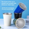 thumbnail image 3 of 2 or 4 304 stainless steel beer cups, portable camping cups, single-layer crimped coffee cups, outdoor barbecue water cups, 3 of 15