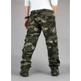thumbnail image 3 of Elvqul Cargo Pants for Men Casual With Pockets Mens Pants Cotton Army Green Camo Pants, 3 of 4