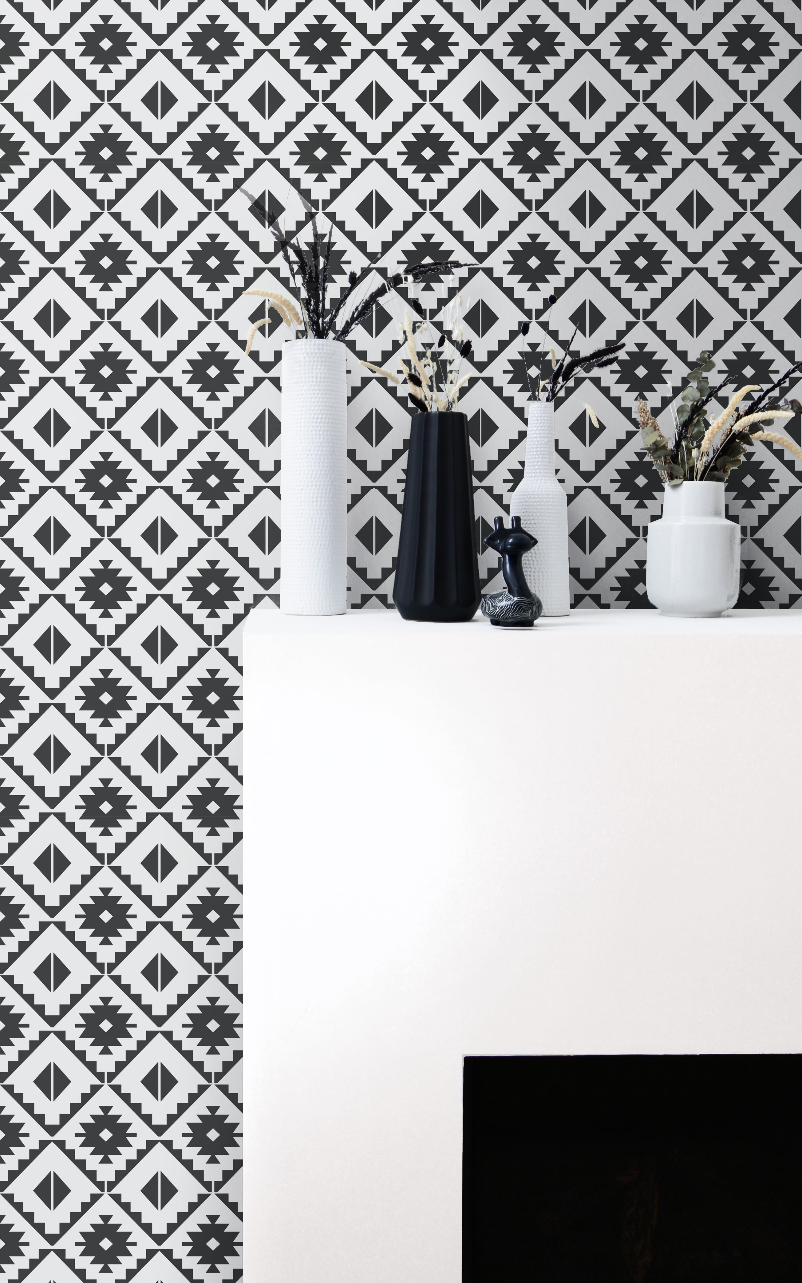 NextWall Southwest Tile Peel and Stick Wallpaper