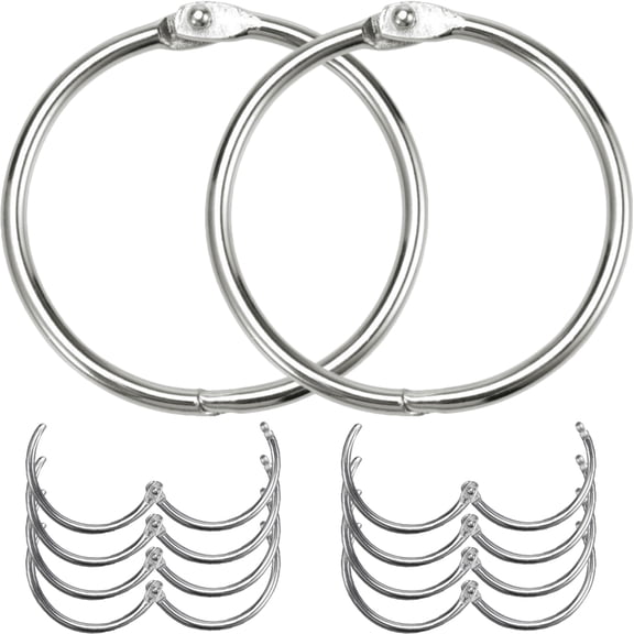 unbranded 10Pcs Wear-resistant Binder Rings Daily Use Book Rings Multi-function Paper Rings