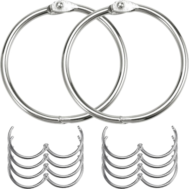 Anillos de aglutinantes resistentes al desgaste de 10 piezas anillos de papel multifunción de libros de uso diario