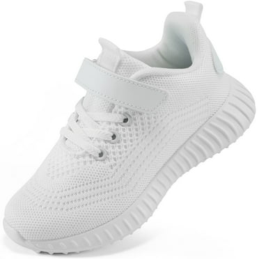 Ecetana Kids Sneakers Lightweight Breathable Mesh Sports Running Shoes for Boys Girls