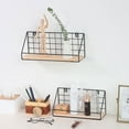 thumbnail image 3 of Industrial Style Iron Art Storage Holders,Wall Mounted Home Storage Shelf Hanging Storage Box for Flower Pots Book Storage Cosmetic Racks, 3 of 7