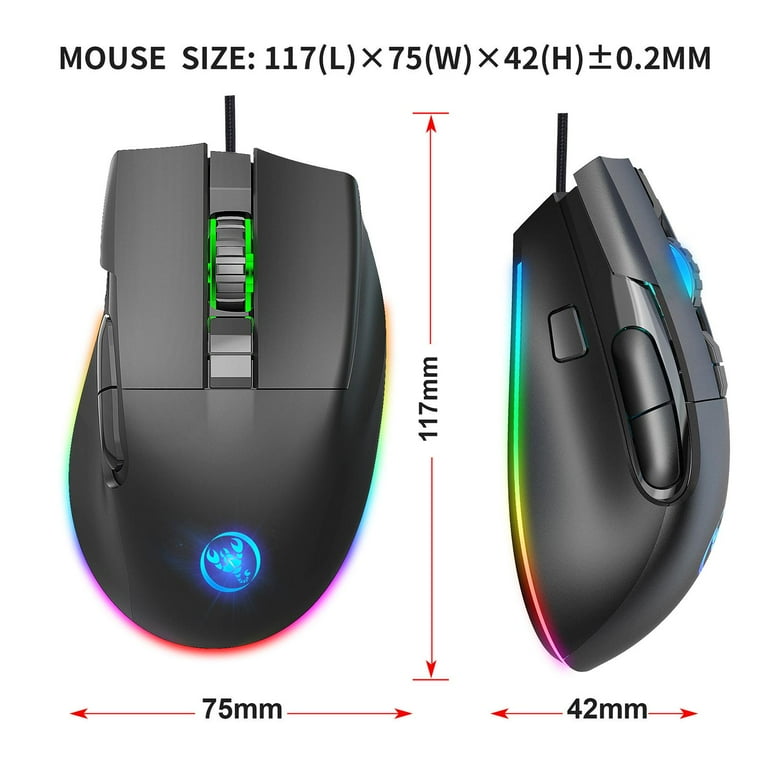 A905 Gaming Mouse 6 Adjustable DPI 13 Backlits 8 Buttons A905 Gaming Mouse 6 Adjustable DPI 13 Backlits 8 Buttons