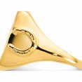 thumbnail image 4 of 14K Yellow Gold 14Ky Men\\'s Polished Horseshoe Side D/C 16.5mm Coin Bezel Ring (Size 10) Made In United States -Jewelry By Sweet Pea, 4 of 9