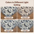thumbnail image 7 of Design&I 8'x10' Washable Area Rug Gothic Wildflower Toile Botanical Scroll Border Vintage Moth Refined Structured for King Size Bedroom, Under Bed, Sleek Flatweave Pet Friendly, 7 of 7