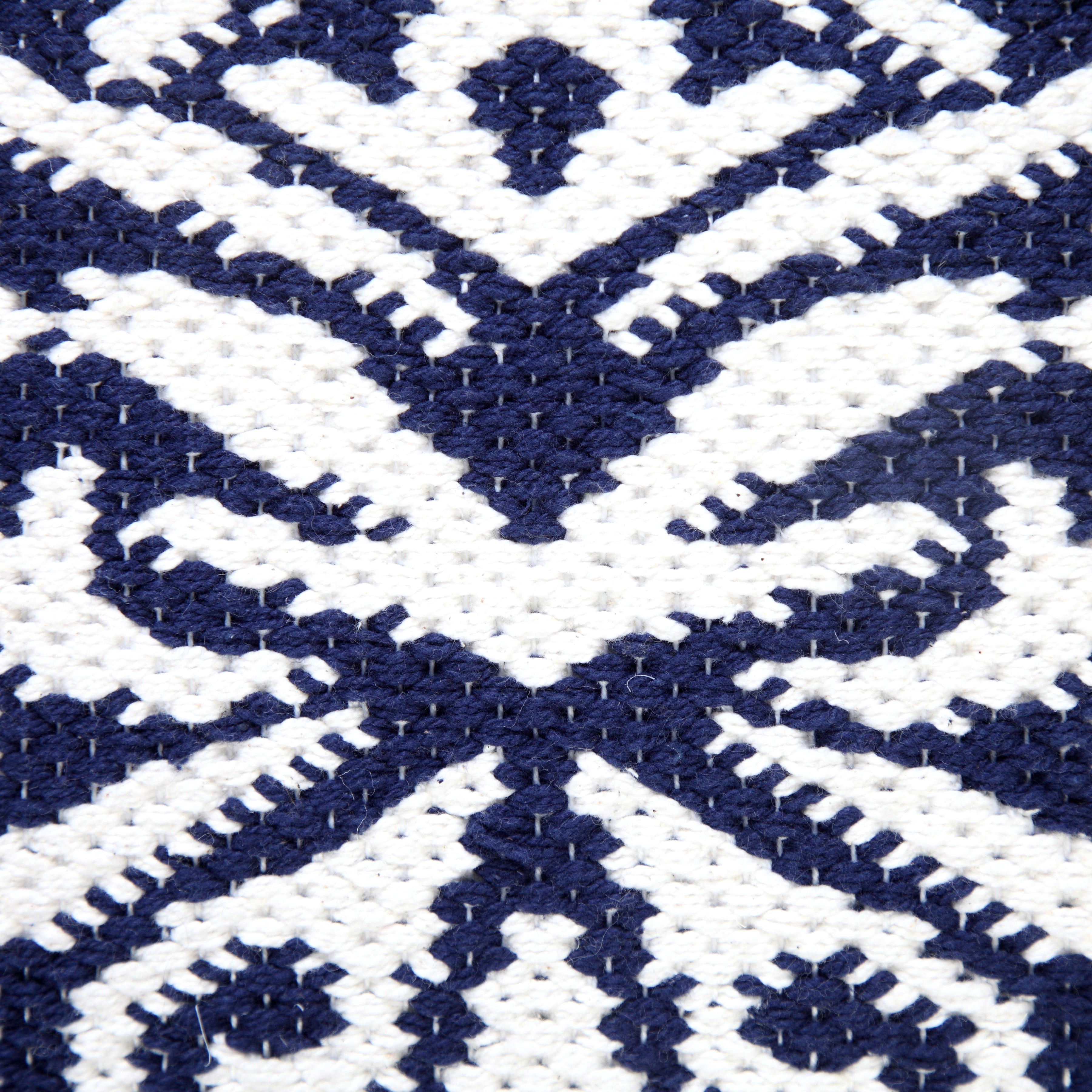 Ox Bay Damask Throw Pillow, Blue and White, 20" Square, Count Per Pack 1