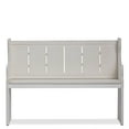 thumbnail image 3 of Savannah Fir Wood Church Bench, White, 3 of 4