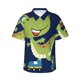 thumbnail image 1 of Balery Dino Playing Roller Skate Camisas hawaianas de manga corta para hombre, camisas playeras de corte holgado, camisas de vacaciones con botones,X-Large, 1 of 7