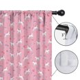 thumbnail image 4 of Blackout Kids Curtains,Pink Cartoon Unicorn Pattern Childrens Insulated Curtains Set Of 2,Bedroom Essentials,Toddler Room Decor 42"x54", 4 of 5