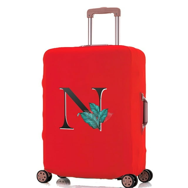 Travel Luggage Covers Suitcase Cover Protector Reusable for Washable 18-32inch Leaf Printed Pattern Series Travel Accessories 8leaf N L