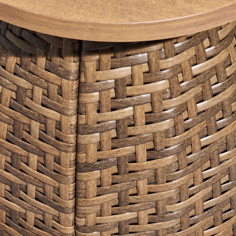Beautiful by Drew Barrymore Outdoor Wicker Side Table, Brown photo 7