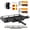 black, variant on 1250 lbs Collapsible Hitch Cargo Carrier with Ramp, Black Steel Multi-Use Rear Cargo Basket with Ratchet Straps, Mobility Equipment Carrier for Truck SUV Outdoor