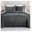 Dark Grey, variant on Christmas Quilt Set Snowman Reindeer Cardinal, Winter Bedspread 3 Piece, Lightweight Coverlet Comforter for Queen or King Beds