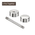 thumbnail image 4 of Unique Bargains 8Pack Métal Sac Sangle Connecter Boucles, 19x29mm Bourse Vis de Fixation Rivets (Ton Argent), 4 of 7