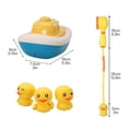 thumbnail image 3 of Jouet de Douche Navire Pirate Canard Jaune Électrique Jouet de Bain pour Bébé, 3 of 5