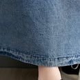 thumbnail image 6 of Elainilye Fashion Womens Dresses Casual Denim Dress Leisure Retro Loose Strap Dress Vacation Dresses for Women,Blue, 6 of 8