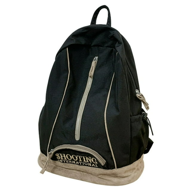 MesaSe Sac à Dos Mode Grande Capacité Sac de Jour Polyvalent Sac d'Étudiant en Nylon (Vert)