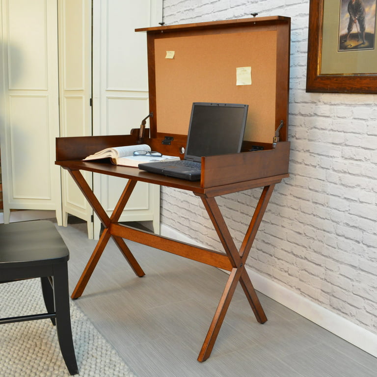 harmonisk slank fredelig Carolina Chair and Table Alice Flip Top Desk Off-White Antique - Walmart.com