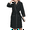 Black-Female, variant on Couple's Waffle Knit Robes Lightweight Full-Length Spa Robes For Women Kimono Bathrobe Fast-Drying