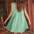 thumbnail image 4 of DailyTrove Women's Solid Color Sleeveless Mini Dress, Casual Lounge & Beach Wear, Soft Rayon Blend, Relaxed Fit, Plus Size Friendly, 4 of 6