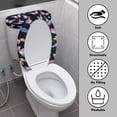 thumbnail image 3 of HELLHERO Starlight Butterfly 2 Piece Fits All Toilet Shapes Toilet Seat Lid Cover with Elastic Bottom for Soft, 3 of 8