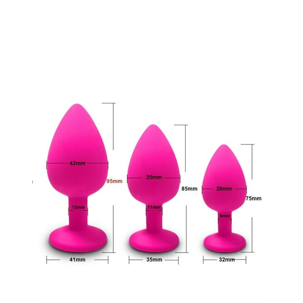 3 tamaños Butt Anal Plug juguetes sexuales para Mujeres Hombres silicona suave masajeador erótico consolador estimulador vibrador juguetes anales adulto producto enchufe Tan Jianjun unisex