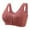 Brick Red, variant on Women Casual Breathable Bra Underwear - No Steel Ring, Adjustable Straps, Flower Design - All Season Comfort (38-50 Sizes, ABC Cup)