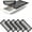 Black, variant on IUU 5 Pack 5.1 x 11.3 Inch Magnetic Vent Covers Screen, Air Vent Filters with Durable PVC Frame, Washable Mesh Screen for Home, Floor Registers & Vents Secure Fit, Easy Installation, Black