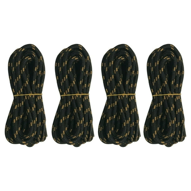 brown and yellow boot laces