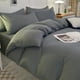 thumbnail image 4 of Juego De Cama De Fibra Juego de cama de 4 piezas de algodón lavado, gris, 180x220 cm. Sábanas suaves y transpirables para mayor comodidad en dormitorios Rkxzt, 4 of 6