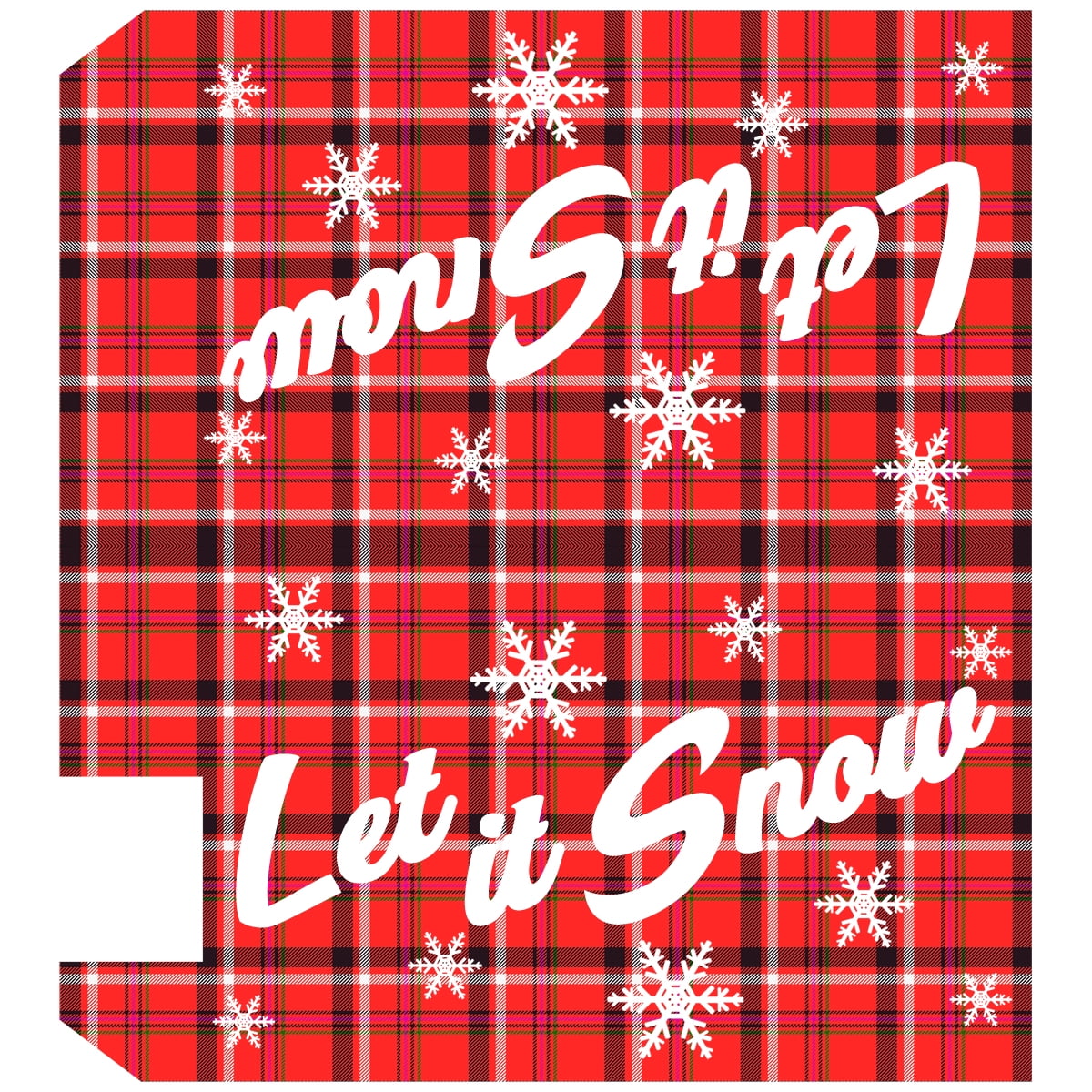 VWAQ Holiday Mailbox Covers Magnetic Christmas Mailbox Decor - 25.5"H X 20.75"W MBM50 RED