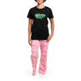 thumbnail image 4 of CafePress - Chicago Irish Women's Dark Pajamas - Women's Short Sleeve Print T-Shirt and Pants Dark Cotton Pajama Set, 4 of 7