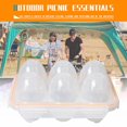 thumbnail image 5 of Estuche portátil para 6 huevos para acampar, a prueba de golpes y fugas, transparente, 5 of 5