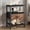 Black Brown, variant on Kelno Nightstand with 2 Fabric Drawers Charging Station USB TypeC Outlets Small Bedside Table with Wood Top Open Storage Shelf, Black Brown