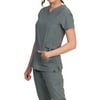 Medgear Fusion-Olympia Women's 4-Pocket Two Snaps and Utility Bands Top