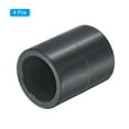 thumbnail image 3 of Uxcell UPVC Pipe Fitting 20mm Socket, 4 Pack Straight Coupling, Dark Grey, 3 of 5