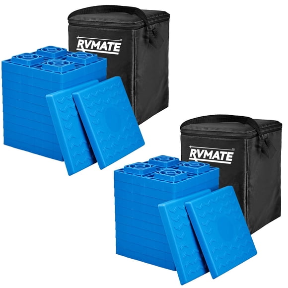 Bloques de nivelación RVMATE RV, paquete de 24 unidades, para nivelar remolques