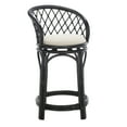 thumbnail image 5 of SAFAVIEH Yuta Round Mid Back Counter Stool, Black/White, 5 of 13