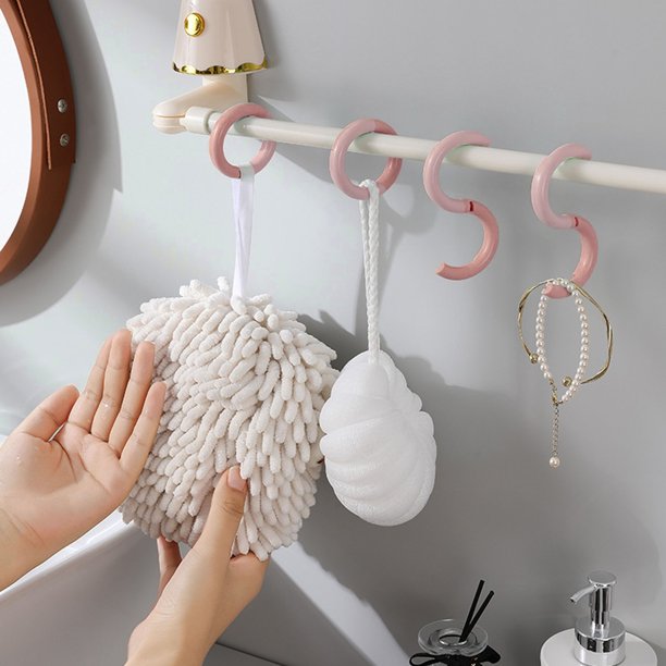 Puntoco Gancho en forma de S sin perforación para cocina y baño, multifuncional, extraíble, para puerta, abrigo, bufanda, bolsa, almacenamiento y organización, gancho en forma de S
