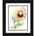 thumbnail image 1 of Shefranov, Olga 26x32 Black Ornate Wood Framed with Double Matting Museum Art Print Titled - Sunflower II, 1 of 4