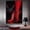Silver, variant on Mudket Black Panther on Red Tufted Armchair Canvas Wall Art, Modern Luxury Wildlife Art Work Print for Living Room Office Entryway Home Decor , Framed Ready to Hang - 12"L x 8"W