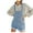 Light Blue, variant on LOVZFMLL Women's Summer Casual Pocket Romper Long Playsuit Strap Button Jumpsuit White M