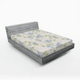 thumbnail image 2 of Ambesonne Garden Scene Fitted Sheet, Botany Art Cottagecore, King Size, Pistachio Green and Cream, 2 of 5