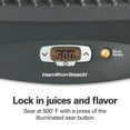 thumbnail image 4 of Hamilton Beach Steak Lover's Electric Indoor Grill, Smokeless Grill with Temp Control, Black, 4 of 8