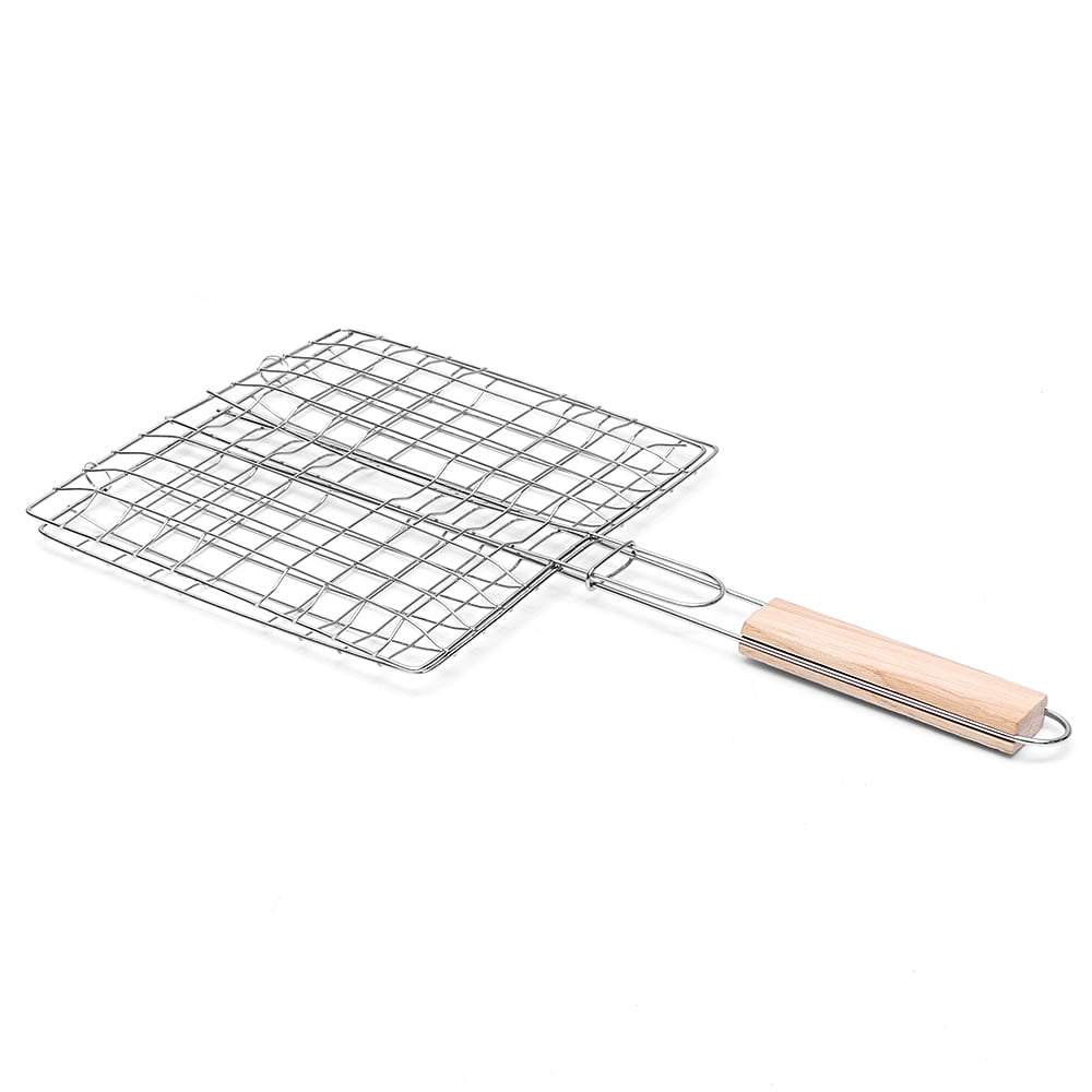 Download Portable BBQ Grilling Basket Nonstick Barbecue Grill Basket Tools Grill Mesh - Walmart.com ...