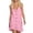Pink, variant on LIaqionyy Mini Dresses for Womens Cotton Linen Summer Scoop Neck Sleeveless Casual Loose Tunic Tank Sundress