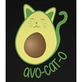 thumbnail image 4 of Old Glory Mens Avocado Cat Avocato Long Sleeve Graphic Hoodie, 4 of 6