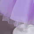 thumbnail image 6 of TTAO Baby Toddler Girls Sequined Bow Tulle Tutu Dress Princess Pageant Birthday Party Dressing Gown Purple 120, 6 of 7